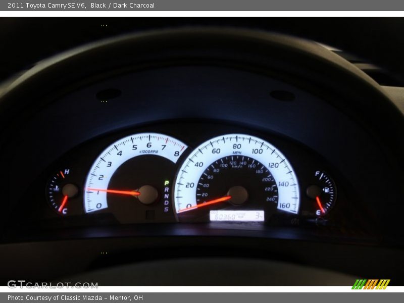 Black / Dark Charcoal 2011 Toyota Camry SE V6