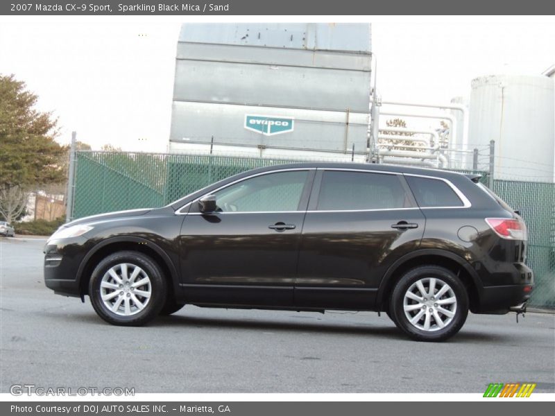 Sparkling Black Mica / Sand 2007 Mazda CX-9 Sport