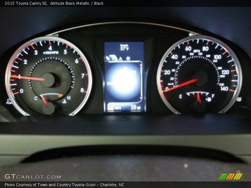 Attitude Black Metallic / Black 2015 Toyota Camry SE
