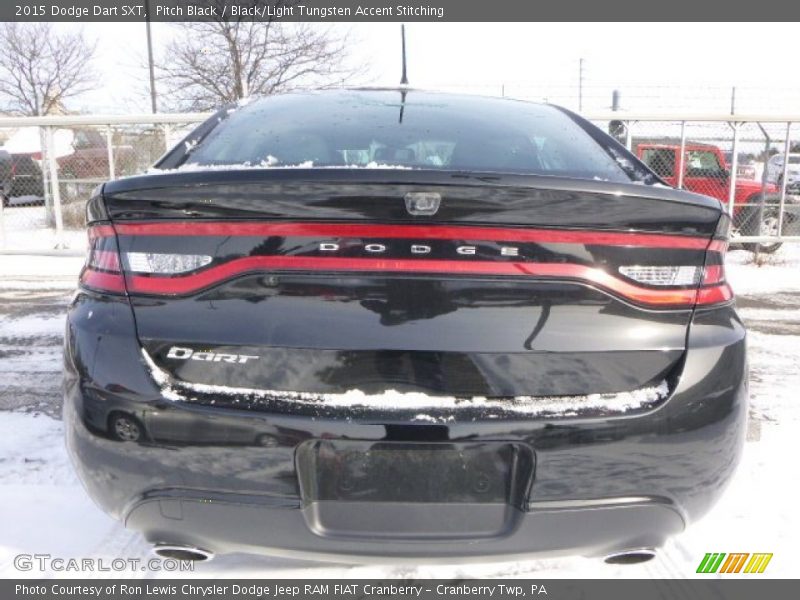 Pitch Black / Black/Light Tungsten Accent Stitching 2015 Dodge Dart SXT