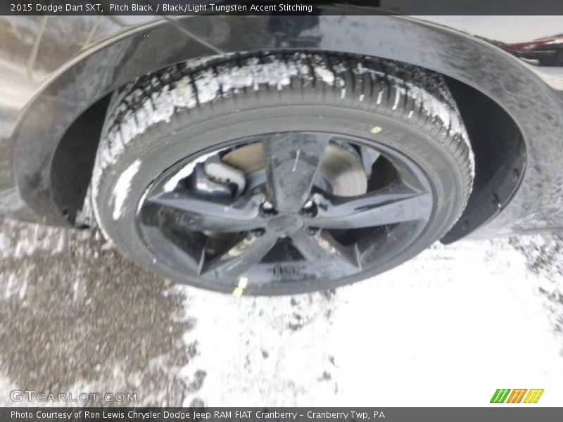 Pitch Black / Black/Light Tungsten Accent Stitching 2015 Dodge Dart SXT