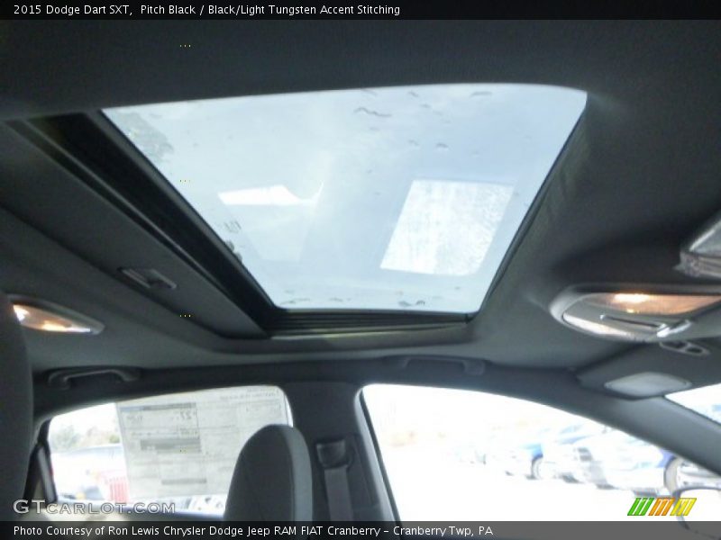Pitch Black / Black/Light Tungsten Accent Stitching 2015 Dodge Dart SXT