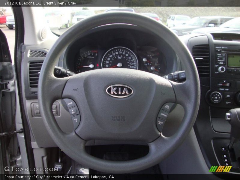 Bright Silver / Gray 2012 Kia Sedona LX
