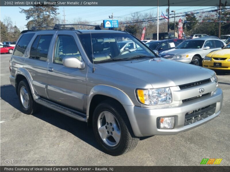 Brilliant Silver Metallic / Graphite 2002 Infiniti QX4 4x4