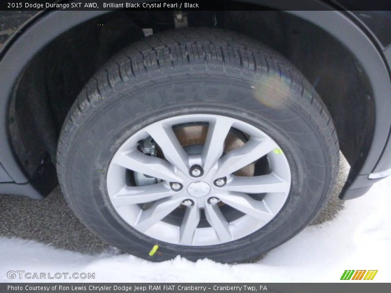 Brilliant Black Crystal Pearl / Black 2015 Dodge Durango SXT AWD