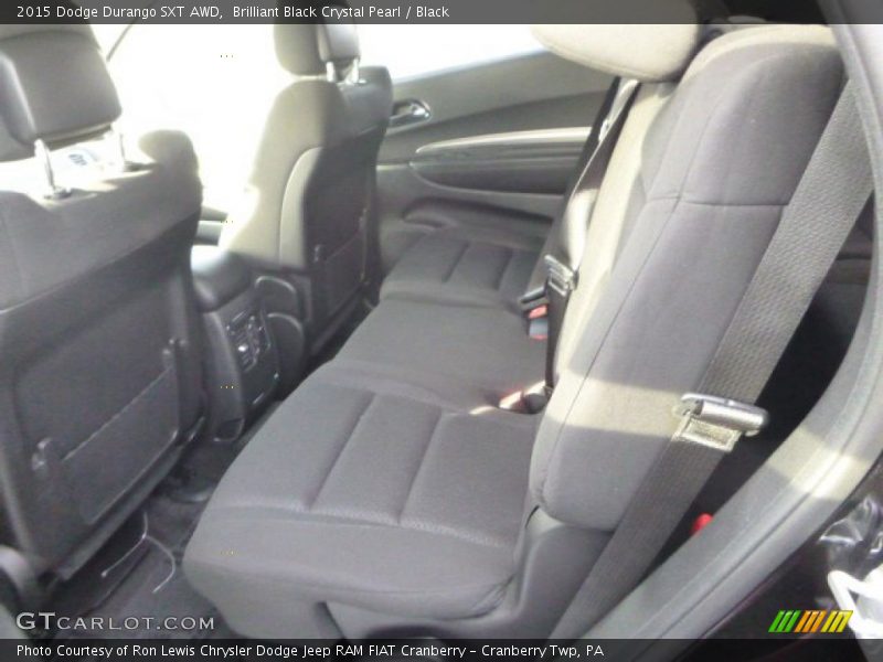 Brilliant Black Crystal Pearl / Black 2015 Dodge Durango SXT AWD