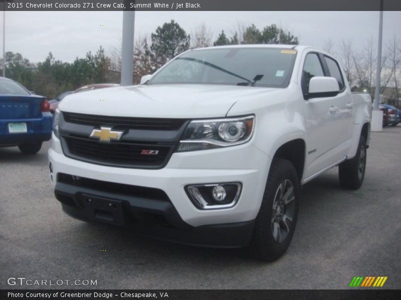 Summit White / Jet Black 2015 Chevrolet Colorado Z71 Crew Cab