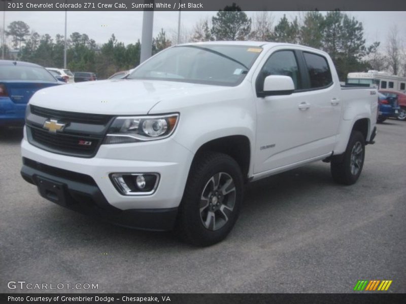 Summit White / Jet Black 2015 Chevrolet Colorado Z71 Crew Cab