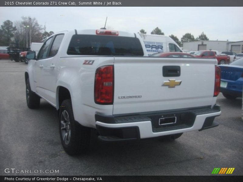 Summit White / Jet Black 2015 Chevrolet Colorado Z71 Crew Cab