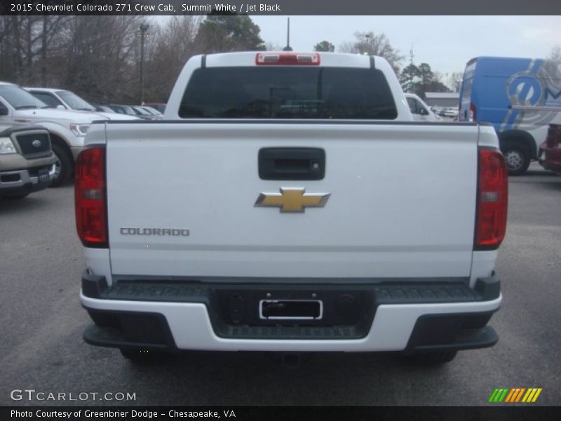 Summit White / Jet Black 2015 Chevrolet Colorado Z71 Crew Cab
