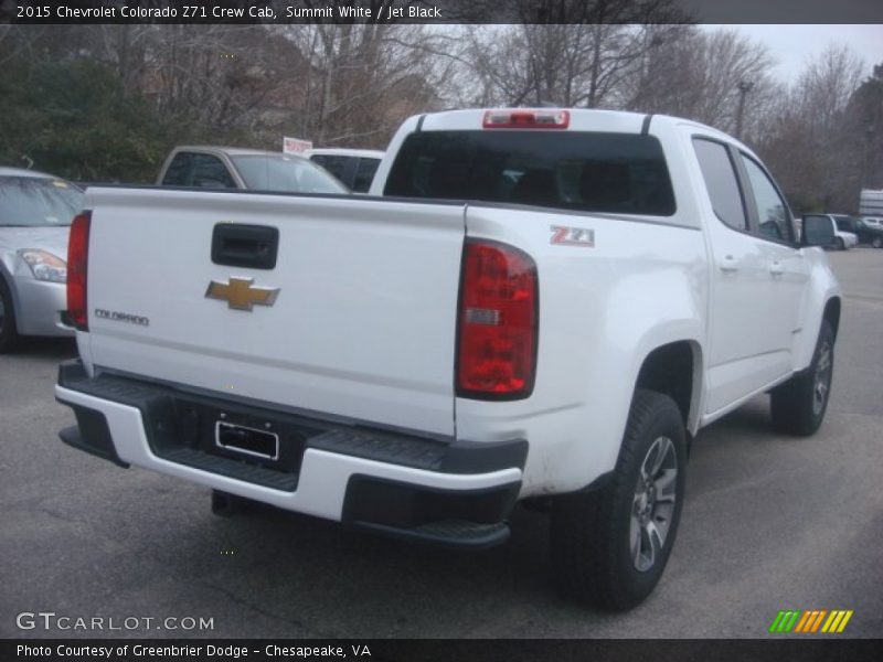 Summit White / Jet Black 2015 Chevrolet Colorado Z71 Crew Cab