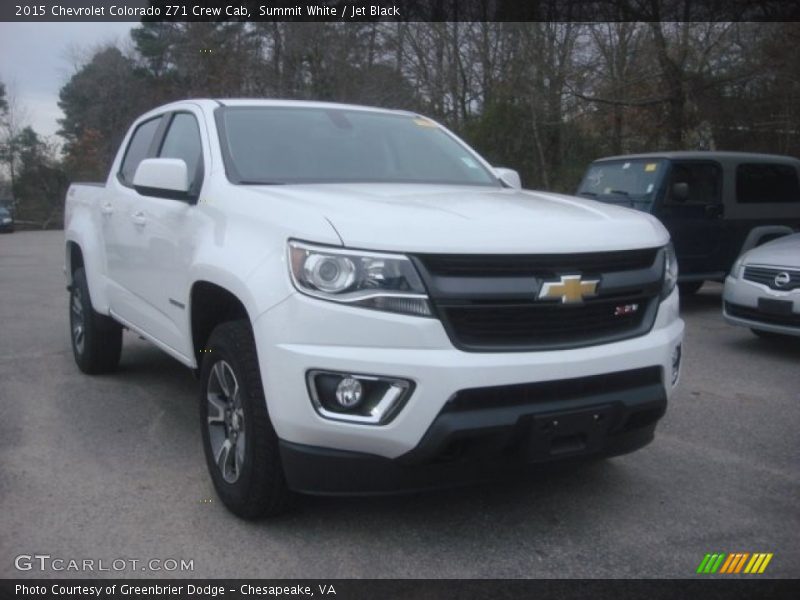 Summit White / Jet Black 2015 Chevrolet Colorado Z71 Crew Cab