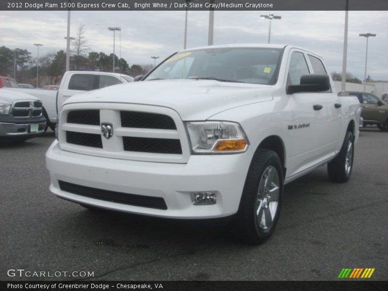 Bright White / Dark Slate Gray/Medium Graystone 2012 Dodge Ram 1500 Express Crew Cab
