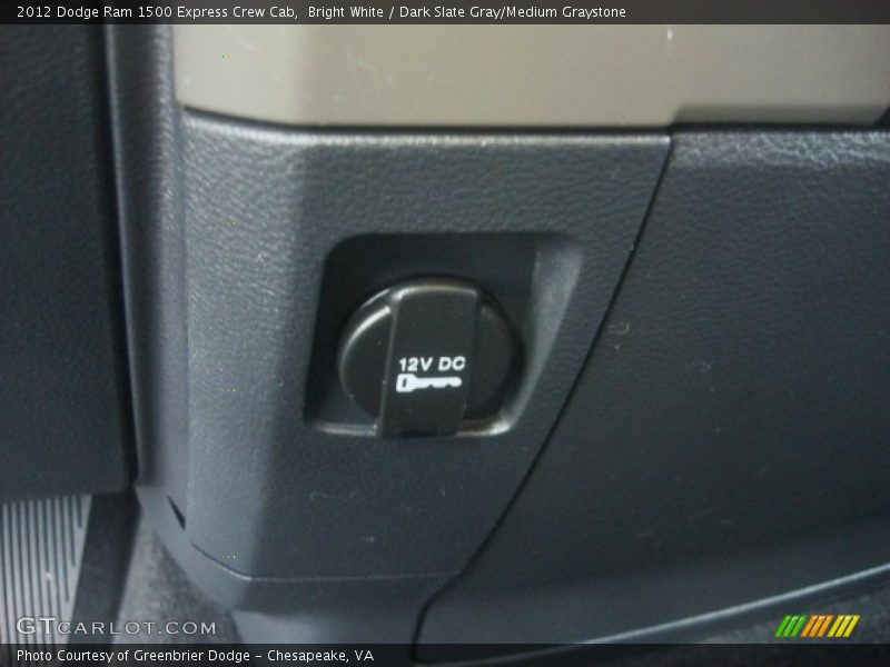 Bright White / Dark Slate Gray/Medium Graystone 2012 Dodge Ram 1500 Express Crew Cab
