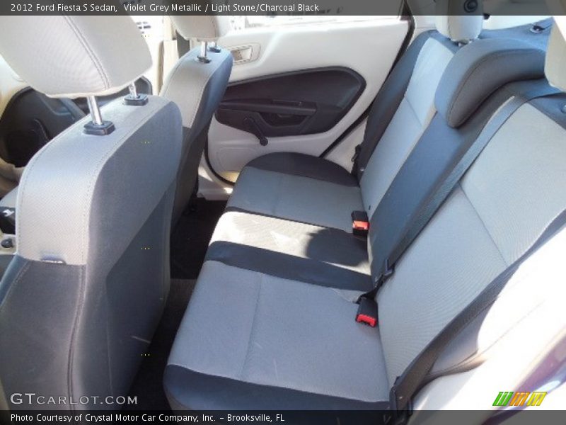 Violet Grey Metallic / Light Stone/Charcoal Black 2012 Ford Fiesta S Sedan