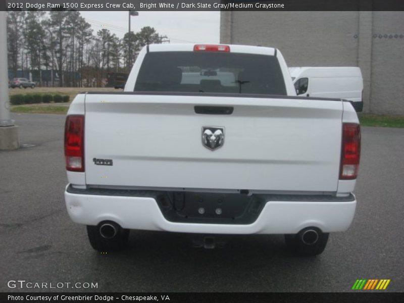 Bright White / Dark Slate Gray/Medium Graystone 2012 Dodge Ram 1500 Express Crew Cab