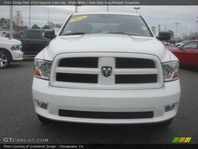 Bright White / Dark Slate Gray/Medium Graystone 2012 Dodge Ram 1500 Express Crew Cab