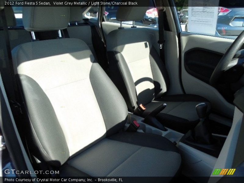 Violet Grey Metallic / Light Stone/Charcoal Black 2012 Ford Fiesta S Sedan