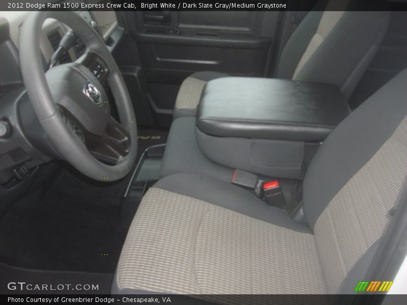 Bright White / Dark Slate Gray/Medium Graystone 2012 Dodge Ram 1500 Express Crew Cab