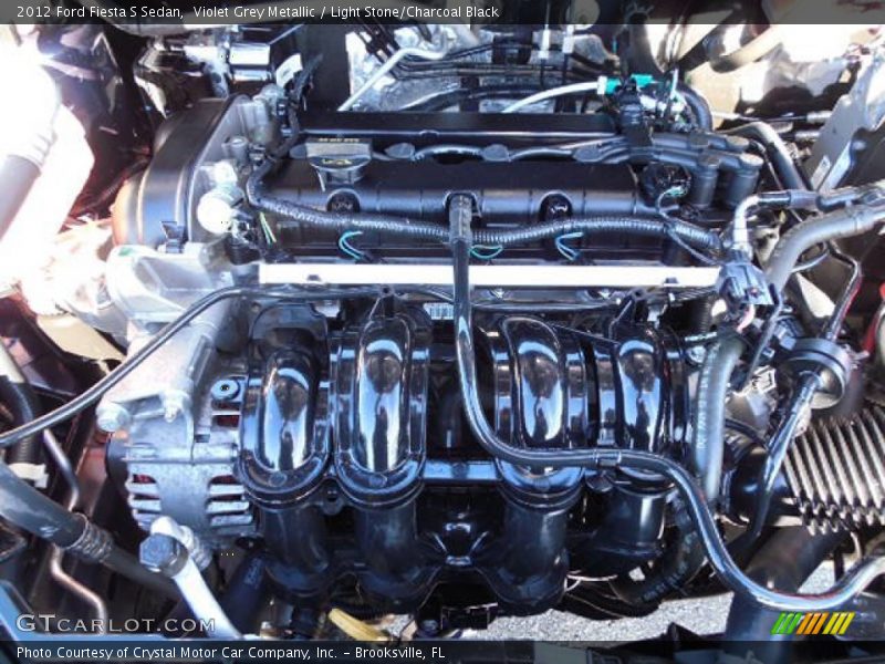 Violet Grey Metallic / Light Stone/Charcoal Black 2012 Ford Fiesta S Sedan