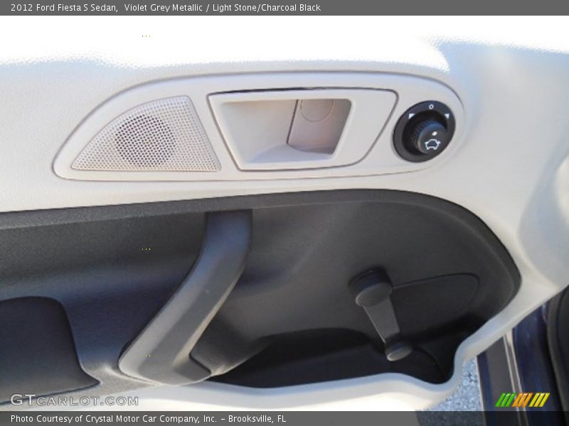 Violet Grey Metallic / Light Stone/Charcoal Black 2012 Ford Fiesta S Sedan