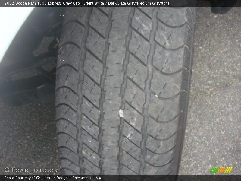 Bright White / Dark Slate Gray/Medium Graystone 2012 Dodge Ram 1500 Express Crew Cab