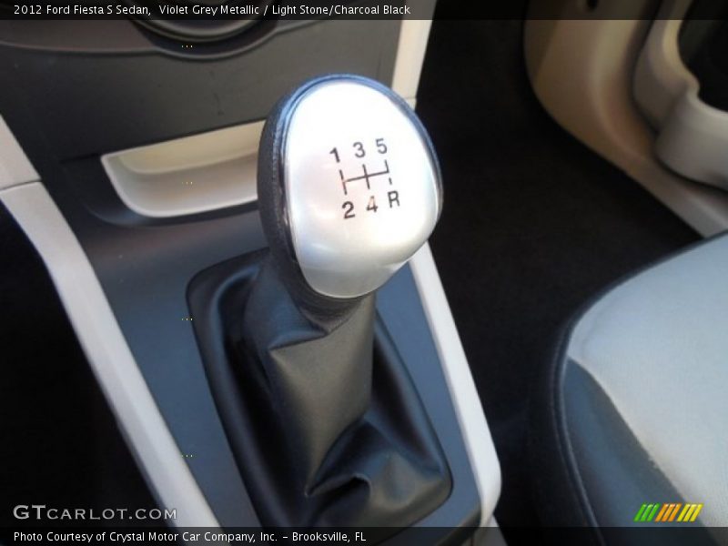 Violet Grey Metallic / Light Stone/Charcoal Black 2012 Ford Fiesta S Sedan
