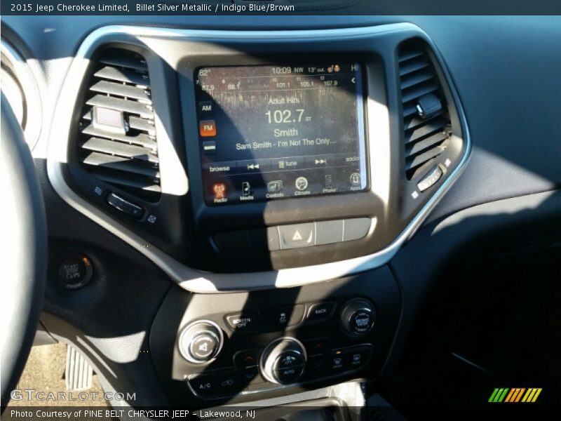 Billet Silver Metallic / Indigo Blue/Brown 2015 Jeep Cherokee Limited