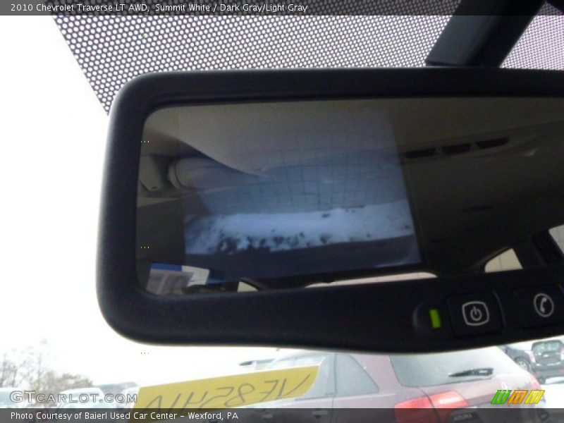 Summit White / Dark Gray/Light Gray 2010 Chevrolet Traverse LT AWD