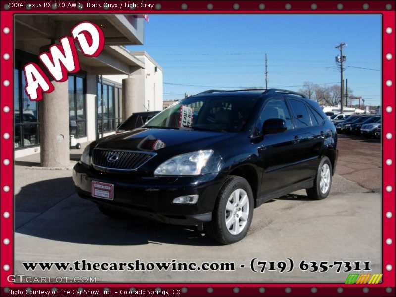 Black Onyx / Light Gray 2004 Lexus RX 330 AWD