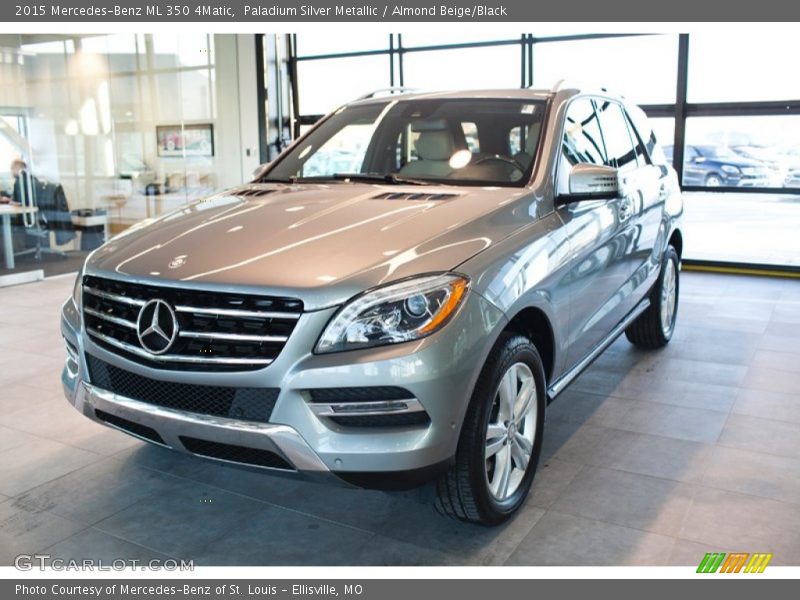 Paladium Silver Metallic / Almond Beige/Black 2015 Mercedes-Benz ML 350 4Matic