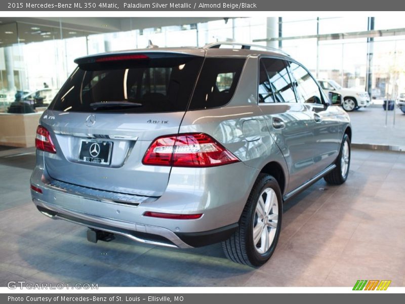 Paladium Silver Metallic / Almond Beige/Black 2015 Mercedes-Benz ML 350 4Matic