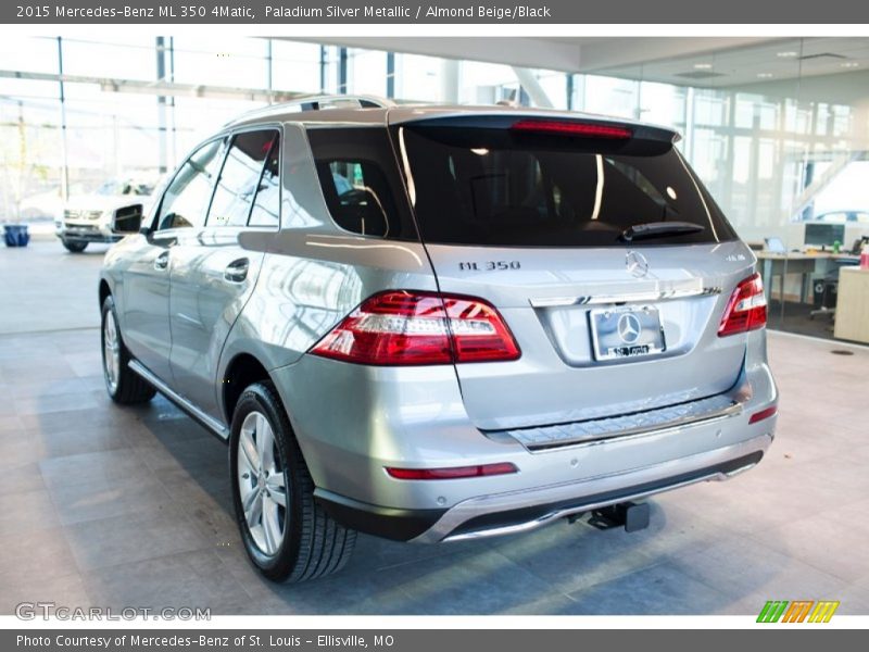 Paladium Silver Metallic / Almond Beige/Black 2015 Mercedes-Benz ML 350 4Matic