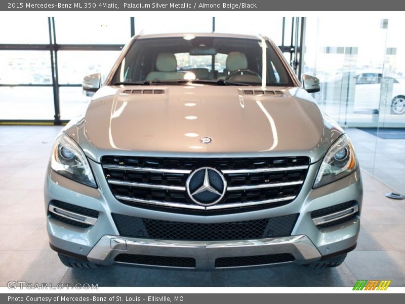 Paladium Silver Metallic / Almond Beige/Black 2015 Mercedes-Benz ML 350 4Matic