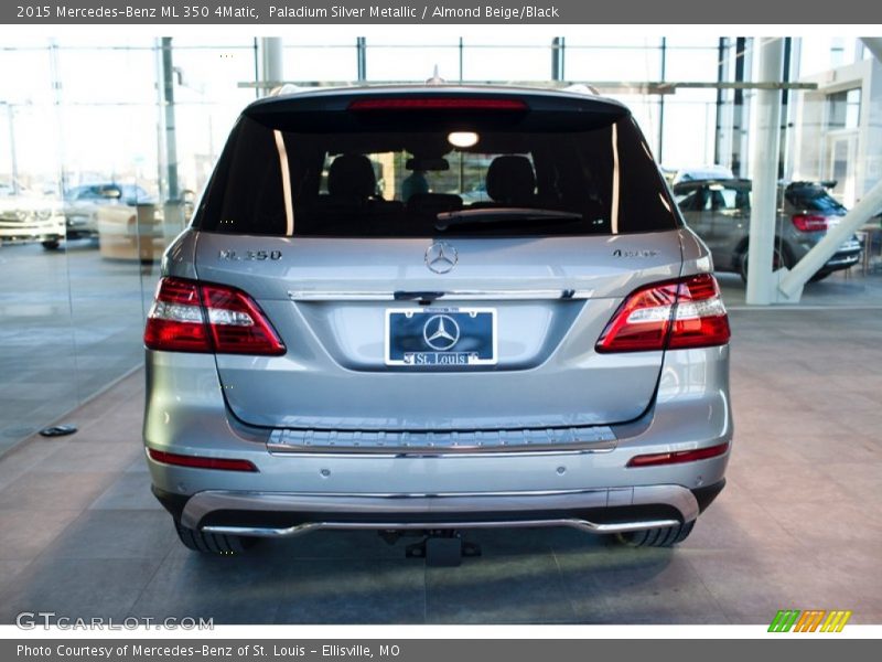 Paladium Silver Metallic / Almond Beige/Black 2015 Mercedes-Benz ML 350 4Matic
