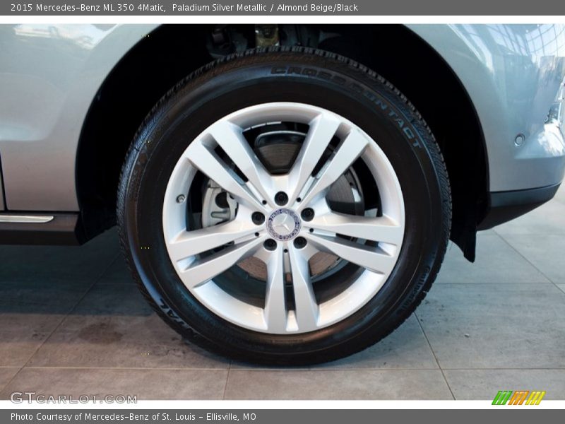 Paladium Silver Metallic / Almond Beige/Black 2015 Mercedes-Benz ML 350 4Matic