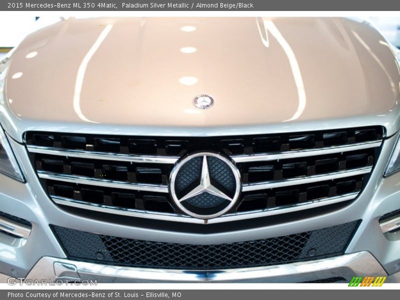 Paladium Silver Metallic / Almond Beige/Black 2015 Mercedes-Benz ML 350 4Matic