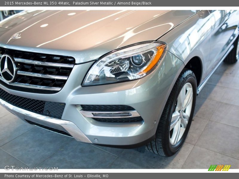 Paladium Silver Metallic / Almond Beige/Black 2015 Mercedes-Benz ML 350 4Matic