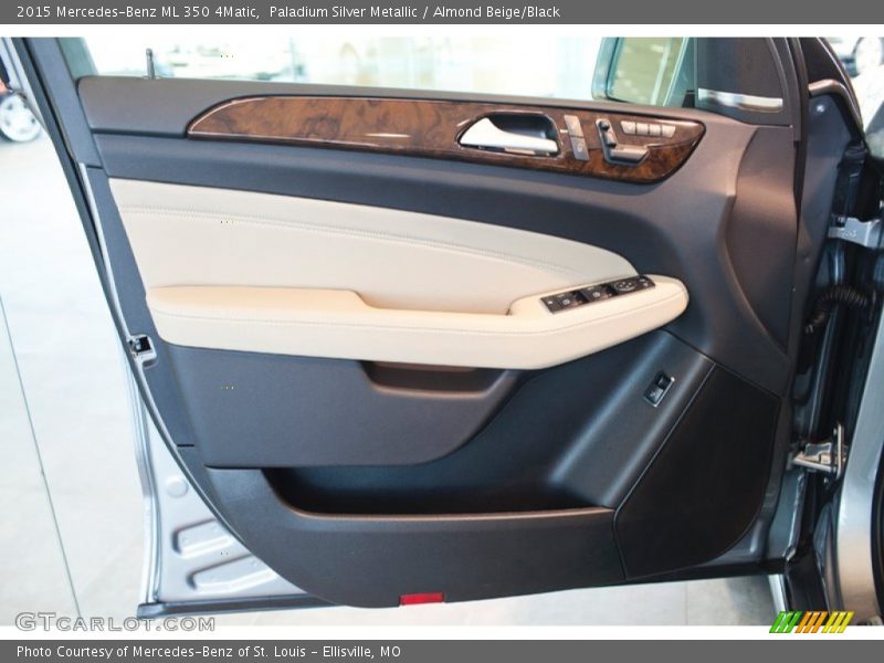 Paladium Silver Metallic / Almond Beige/Black 2015 Mercedes-Benz ML 350 4Matic
