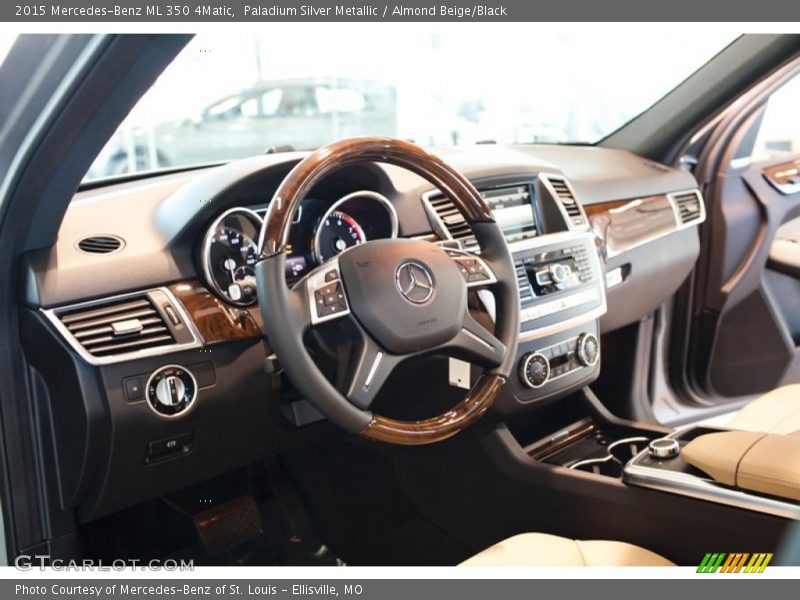 Paladium Silver Metallic / Almond Beige/Black 2015 Mercedes-Benz ML 350 4Matic