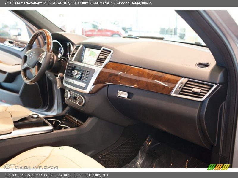 Paladium Silver Metallic / Almond Beige/Black 2015 Mercedes-Benz ML 350 4Matic