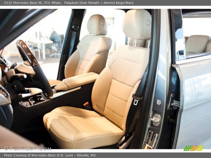 Paladium Silver Metallic / Almond Beige/Black 2015 Mercedes-Benz ML 350 4Matic
