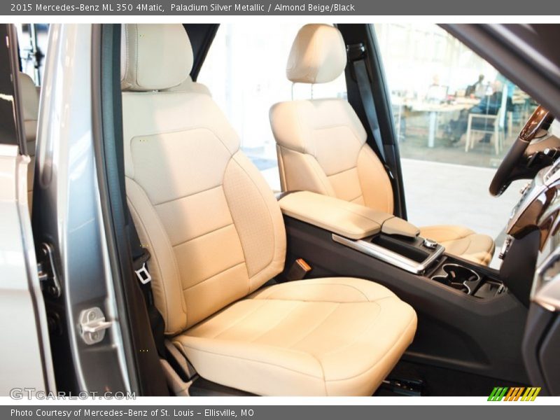Paladium Silver Metallic / Almond Beige/Black 2015 Mercedes-Benz ML 350 4Matic