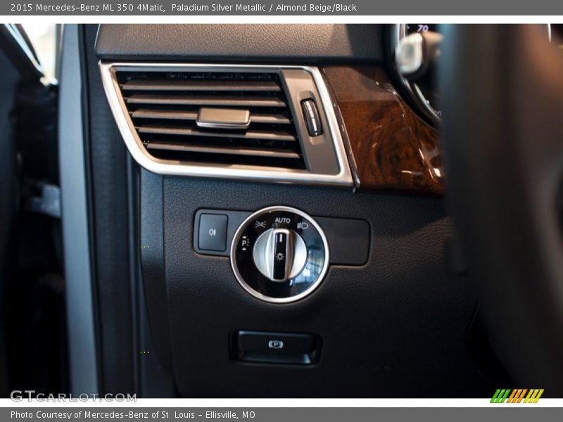 Paladium Silver Metallic / Almond Beige/Black 2015 Mercedes-Benz ML 350 4Matic