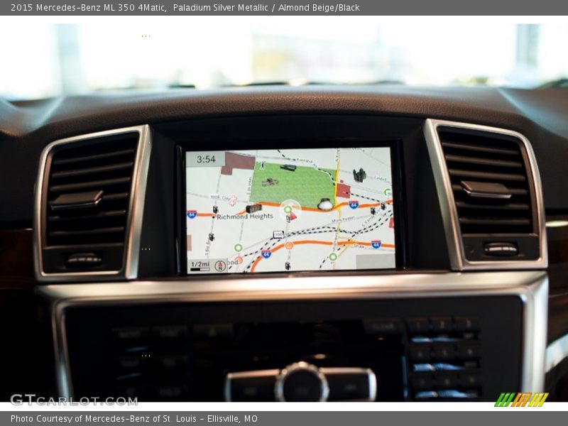 Paladium Silver Metallic / Almond Beige/Black 2015 Mercedes-Benz ML 350 4Matic