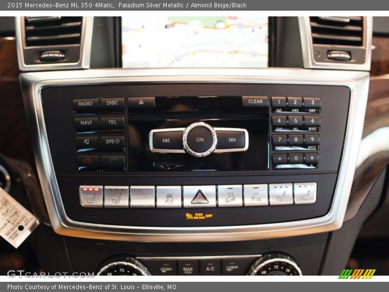 Paladium Silver Metallic / Almond Beige/Black 2015 Mercedes-Benz ML 350 4Matic