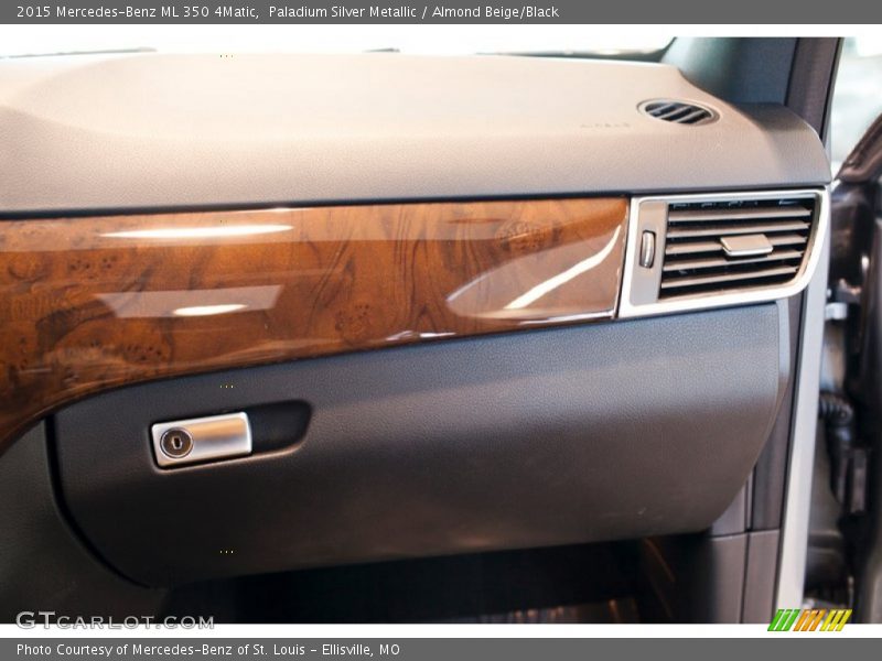 Paladium Silver Metallic / Almond Beige/Black 2015 Mercedes-Benz ML 350 4Matic