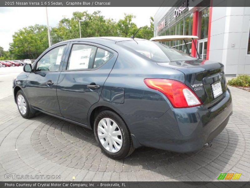 Graphite Blue / Charcoal 2015 Nissan Versa 1.6 S Sedan