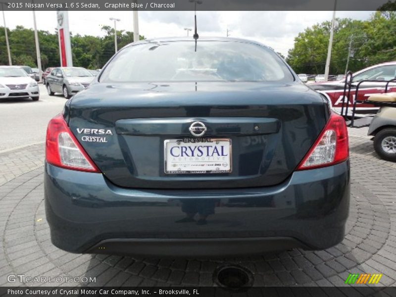 Graphite Blue / Charcoal 2015 Nissan Versa 1.6 S Sedan