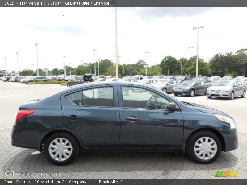 Graphite Blue / Charcoal 2015 Nissan Versa 1.6 S Sedan
